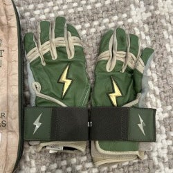 Bruce Bolt Batting Gloves - Youth Large - Patriot Series