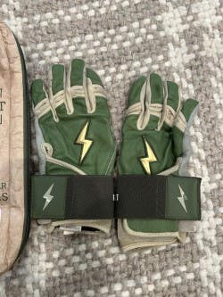 Bruce Bolt Batting Gloves - Youth Large - Patriot Series