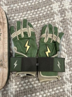 Bruce Bolt Batting Gloves - Youth Large - Patriot Series