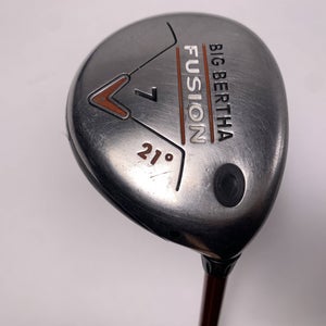 Callaway ERC Fusion 7 Fairway Wood 21* Aldila NVS Orange 55g Regular Mens RH