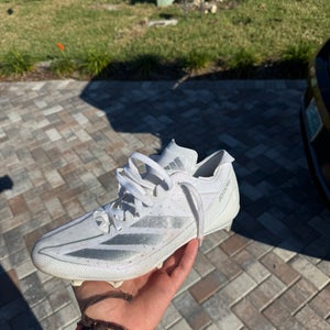 men’s white adizero football cleats