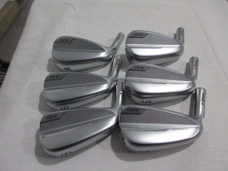 Left-Handed Ping i530 Iron Set - 6-PW, UW - Red Dot - Heads Only - MINT