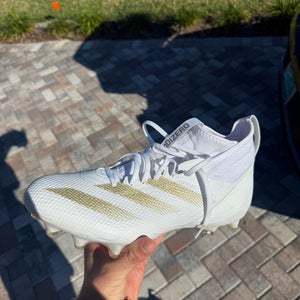 men’s white adizero football cleats new