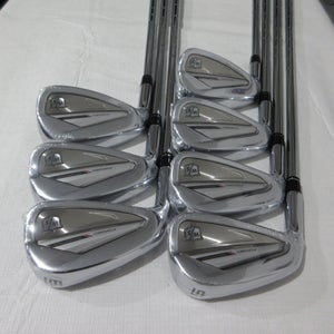 Left-Handed Wilson Staff Dynapower Forged Iron Set - 5-GW - Stiff Steel - NEW