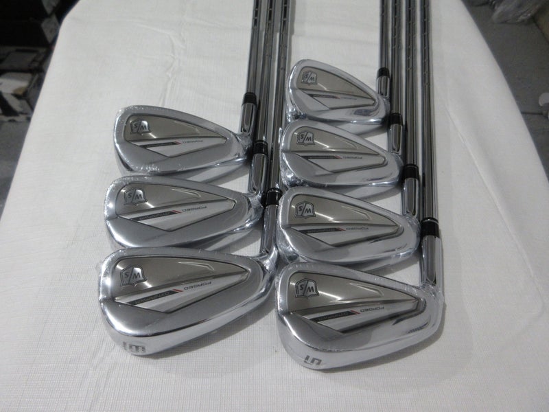 Left-Handed Wilson Staff Dynapower Forged Iron Set - 5-GW - Stiff Steel - NEW