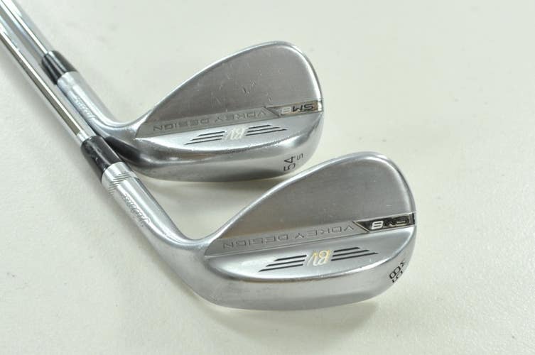 Titleist Vokey SM8 Tour Chrome 54*, 58* Wedge Set RH Wedge Flex Steel # 208121