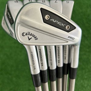 Callaway Apex Pro 24 Forged Iron Set 5-P / SteelFiber i110 Stiff Graphite