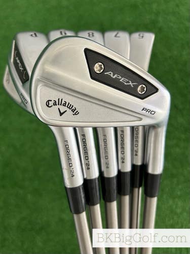 Callaway Apex Pro 24 Forged Iron Set 5-P / SteelFiber i110 Stiff Graphite
