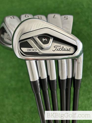 Ladies Titleist T300 21 Iron Set 5-P / Accra iSeries 60i Regular Graphite