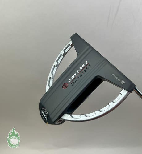 Used Right Handed Odyssey White Steel Tri-Ball SRT 35" Putter Steel Golf Club