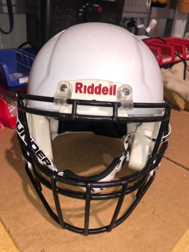 USED RIDDELL SPEED ADULT HELMET - MEDIUM - METALLIC WHITE