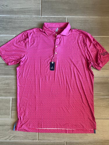 Pink Large Men's Johnnie-O Shirt (New)