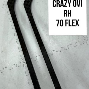 Senior(2x)Right OVI 70 Flex (P08) ProBlackStock™  Unbranded Pro Stock Hockey Sticks