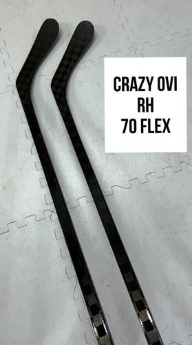 Senior(2x)Right OVI 70 Flex ProBlackStock™  Pro Black Out Unbranded Pro Stock Hockey Sticks