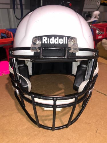 USED RIDDELL SPEED ADULT HELMET - MEDIUM - METALLIC WHITE