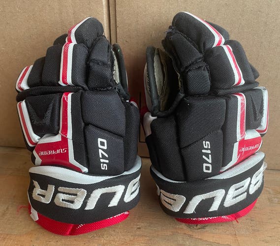 Used Bauer Supreme S170 Hockey Gloves 11"