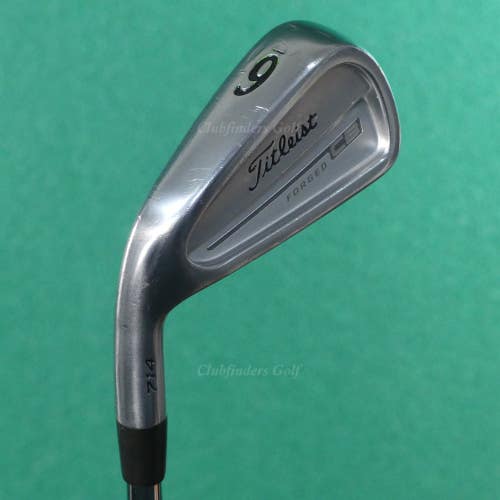 LH Titleist CB 714 Forged Single 6 Iron True Temper Dynamic Gold Steel Stiff