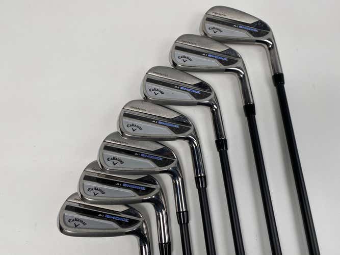 Callaway Paradym Ai Smoke Iron Set 5-PW+GW PX Cypher Fifty 5.0 Regular RH