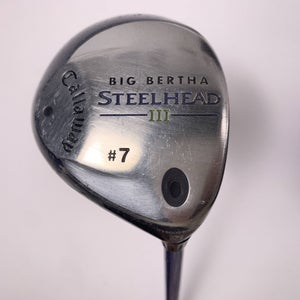 Callaway Steelhead III 7 Fairway Wood 21* System III Ladies Graphite Womens RH