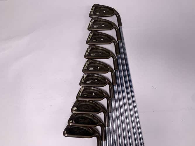 Ping ISI Beryllium Copper Iron Set 3-PW+SW+LW White Dot 3* Up Cushin Mens RH