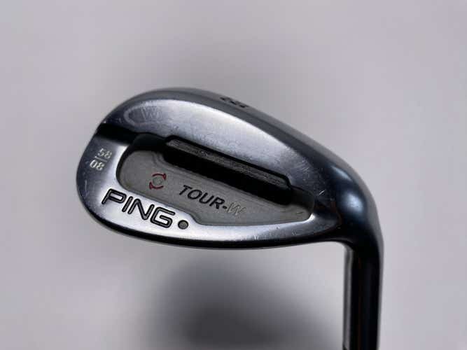 Ping Tour-W Brushed Silver Lob Wedge LW 58* 8 Black Dot DG S300 Wedge Mens RH
