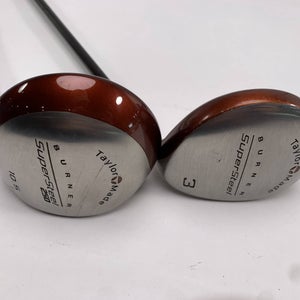 TaylorMade Supersteel  Driver & 3 Fairway Wood Set 10.5* 15* Bubble Senior RH