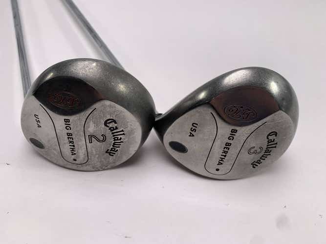 Callaway S2H2 Big Bertha 2 & 3 Fairway Wood Set 13* 15* Memphis "10" Mens RH