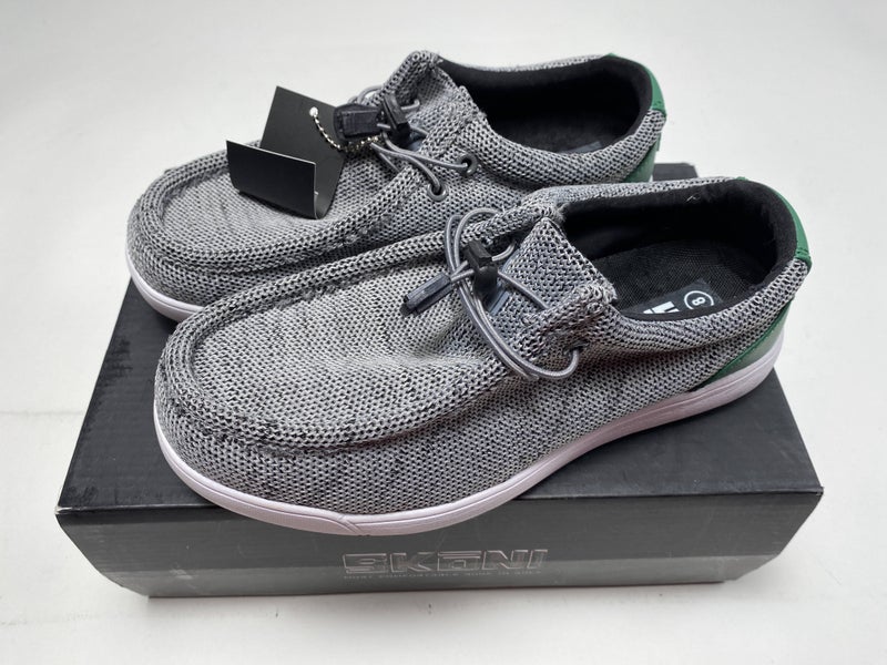 Skoni Slip-On Golf Shoes Dark Gray Green Men's SZ 8