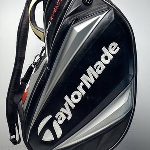 Taylormade Demo Events Staff Bag Black 6-Way Divide Single Strap Golf Bag
