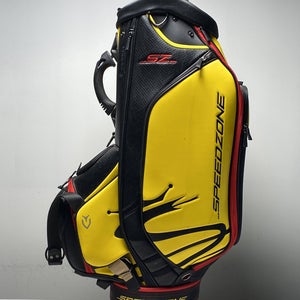 Vessel Cobra Speedzone Staff Bag Black Yellow 6-Way Divide Single Strap Golf Bag