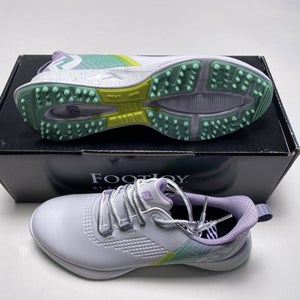 Adidas FJ Fuel Golf Shoes White Green Pink Women's SZ 7.5 (90684)