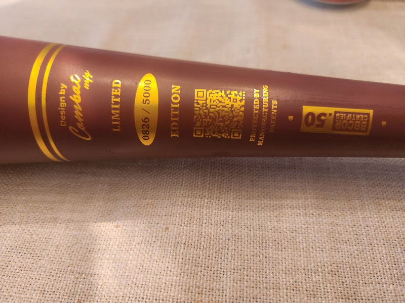 Combat MFG Spec A1 Alloy BBCOR Certified Bat (-3) 29 oz 32" (Used)