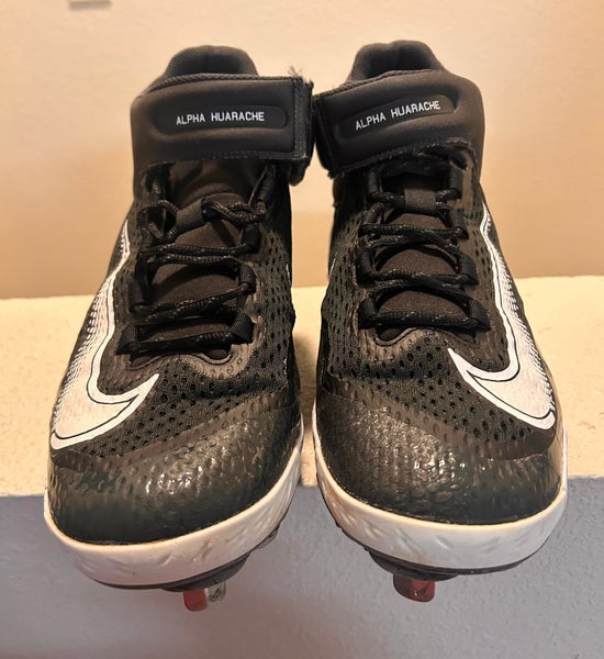 Black Men's Size 13.0 (W 14.0) Nike Nike alpha huarache elite 4 High Top Metal (Used)