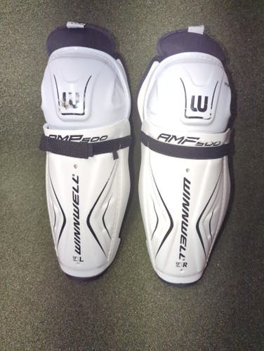 Junior Winnwell AMP 500 13" Shin Pads (Used)(#2255)