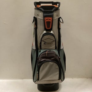 Used Sun Mtn C 130 CART BAG Mens Cart Bag Black/Orange/Grey 11725-S000494347