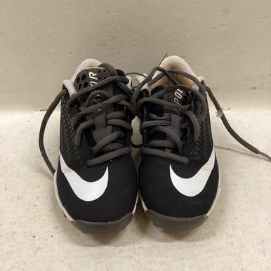 Used Nike VAPOR BB CLEATS BB/SB Cleats Black And White Youth 12.0 11725-S000494612