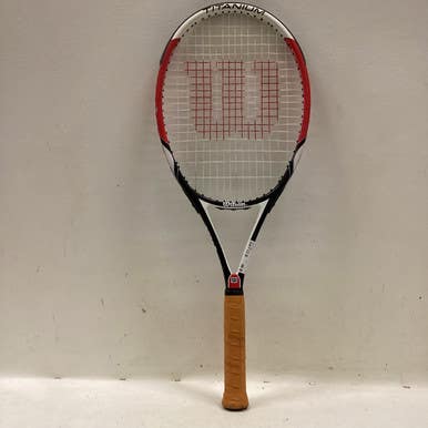 Used Wilson SIX ONE COMP Adult Tennis Racquet Red 4 1/2" 11725-S000495099