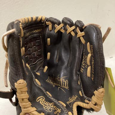 Used Rawlings H100BRC BB/SB Glove RH Throw Tan 10" 11725-S000495305