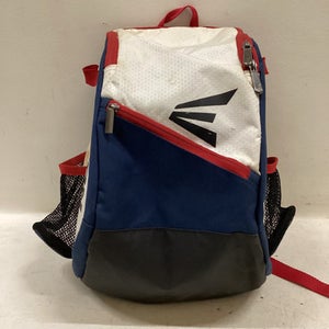 Used Easton EASTON BACKPACK-BLUE RED WHITE BB/SB Player Backpack White 11725-S000494358