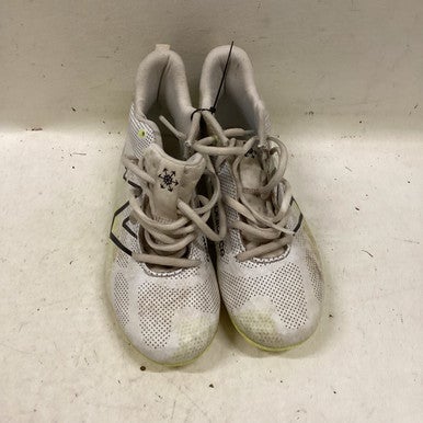 Used New Balance LAX Cleats Boys White And Optic Yellow Junior 04.5 11725-S000494374