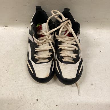 Used Rawlings BB CLEATS BB/SB Cleats Black And White Youth 13.0 11725-S000494420