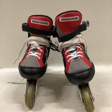 Used Mongoose ADJ ABEC 1-7 Junior Rec Fitness Skates Royal Blue Adjustable 11725-S000494552