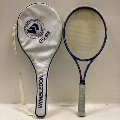 Used WIMBLEDON GC-98 Adult Tennis Racquet Navy Blue 4 1/4" 11725-S000495329