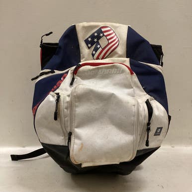 Used Demarini BAT BAG BB/SB Player Carry Bag White/Red/Navy 11725-S000495385
