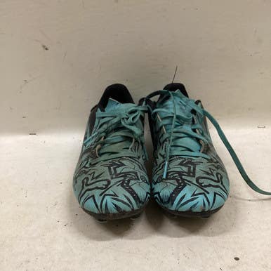 Used Puma Soccer Cleats Black And Carolina Blue Junior 03 11725-S000495406