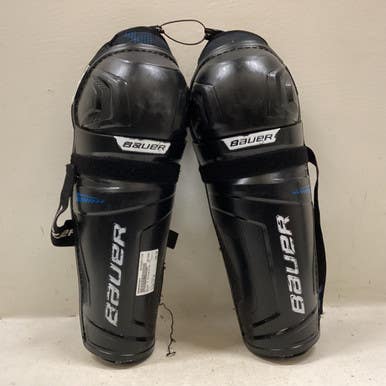 Used Bauer X Intermediate Shin Guards Black 13" 11725-S000493507