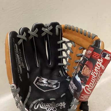 Used Rawlings R9115U-4BT BB/SB Glove LH Throw Black/Orange/Grey 11 1/2" 11725-S000495629