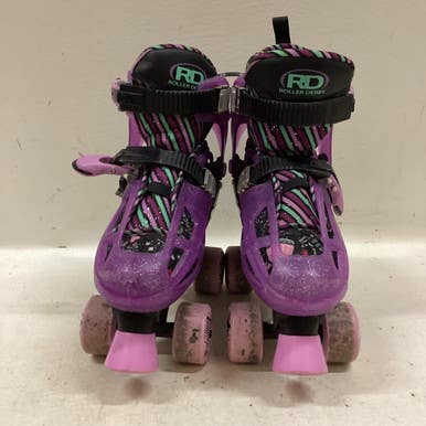 Used RollerDerby PURPLE Junior Roller Quad Skates Purple Adjustable 11725-S000495008