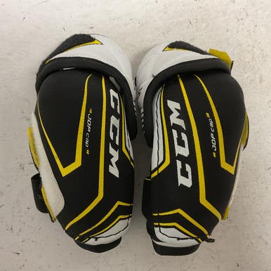 Used CCM TACKS 5092 Junior Elbow Pads White/Black/Yellow SM 11855-S000196293
