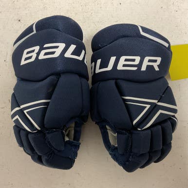 Used Bauer NSX Youth Gloves Navy Blue 9" 11855-S000196437